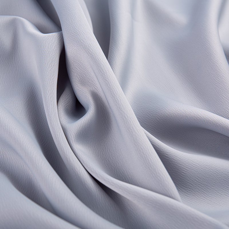 HY228 190GSM Ant Crepe Satin, Baju Pakaian Sutera Semut Sederhana Fabrik Kelabu Fesyen