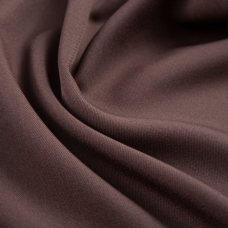 HY423 Dark Purple 275GSM Fabrik Lelis 3/3 kain kepar lembut dan licin