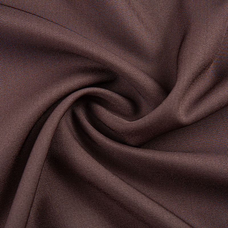 HY423 Dark Purple 275GSM Fabrik Lelis 3/3 kain kepar lembut dan licin