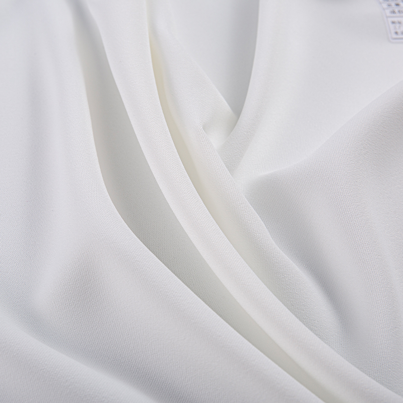 HY607 CEY matte CEY2/1 Fabrik campuran twill tulen, Fabrik kasual perniagaan putih