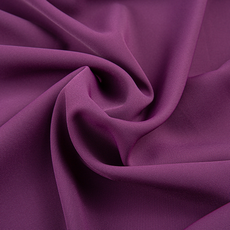 HY325 260GSM Purple SPH Morgan fabrik sutera untuk fesyen mewah dan seluar mewah ringan