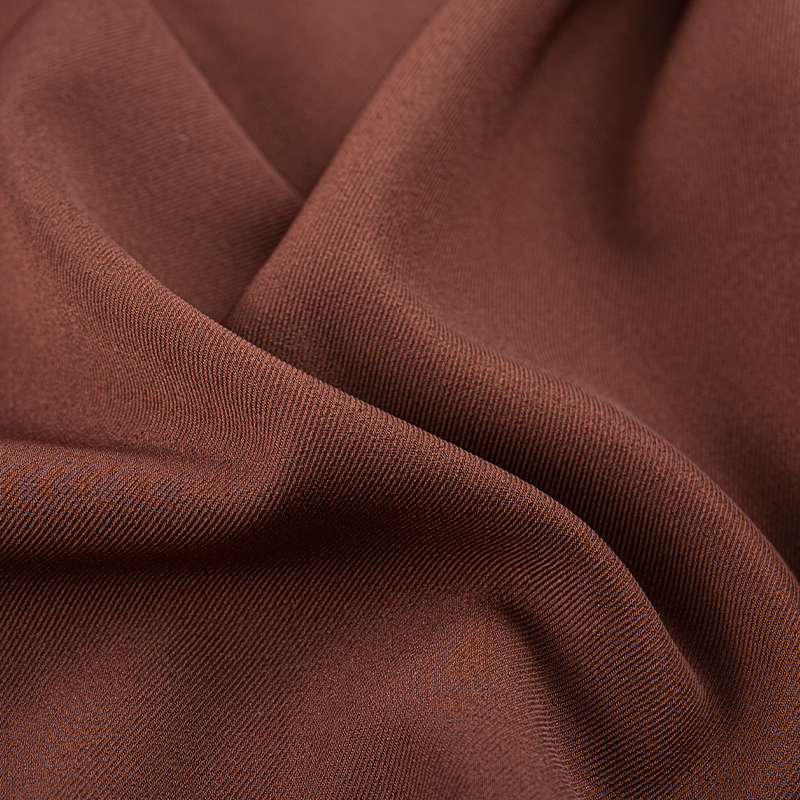 HY253 Brown Pure British twill empat hala fabrik campuran spandeks regangan